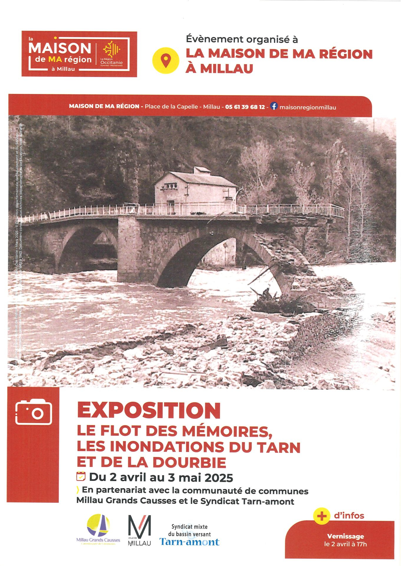 Lire la suite à propos de l’article Exposition « Les flots des mémoires » du 2 avril au 3 mai.