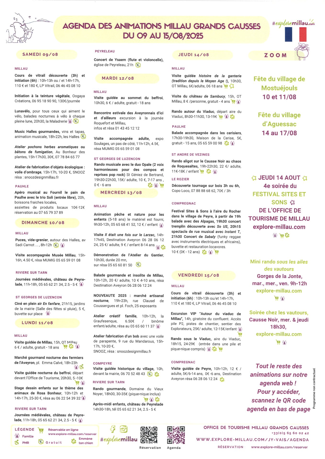 Lire la suite à propos de l’article Agenda des animations