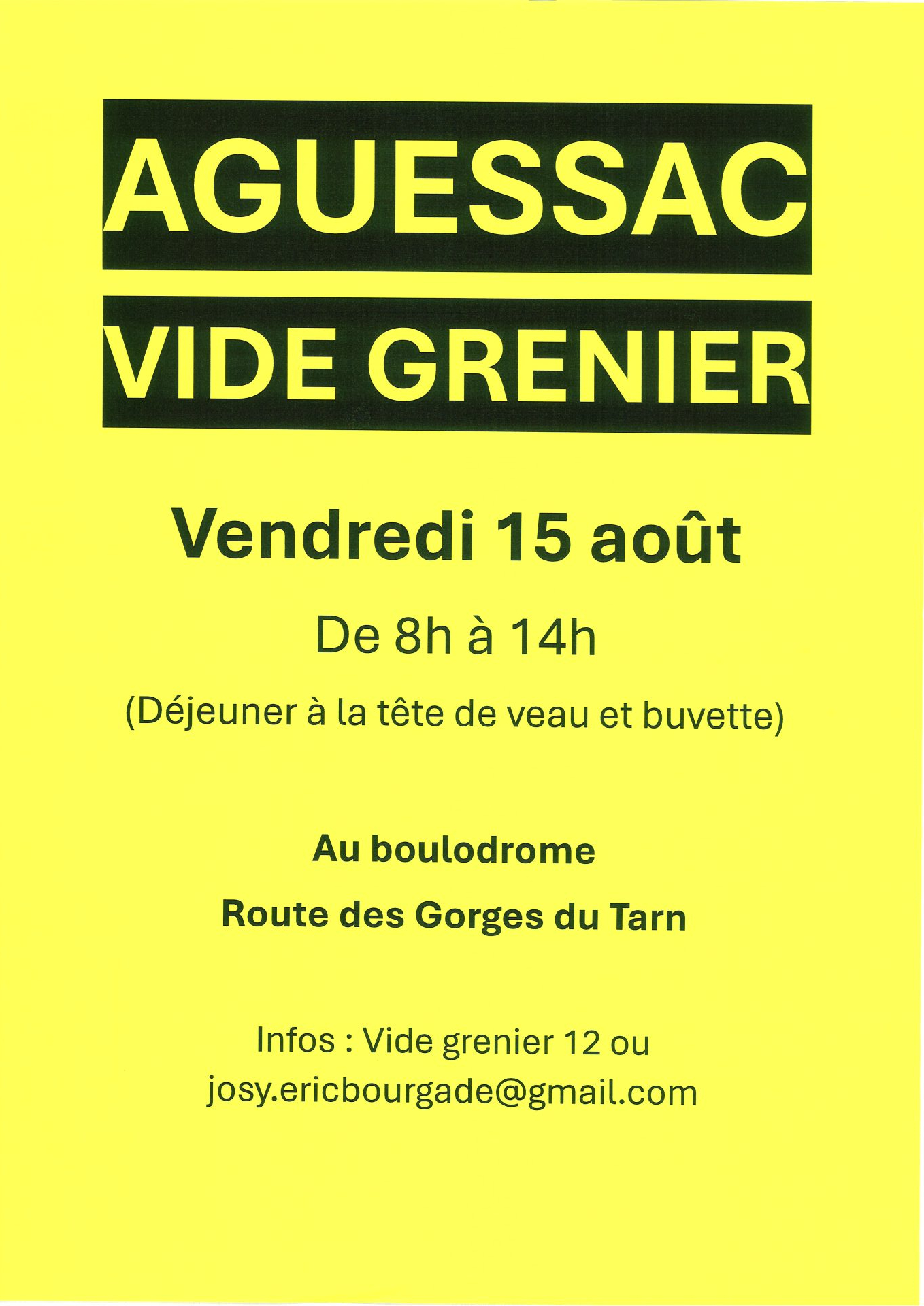 Lire la suite à propos de l’article VIDE GRENIER