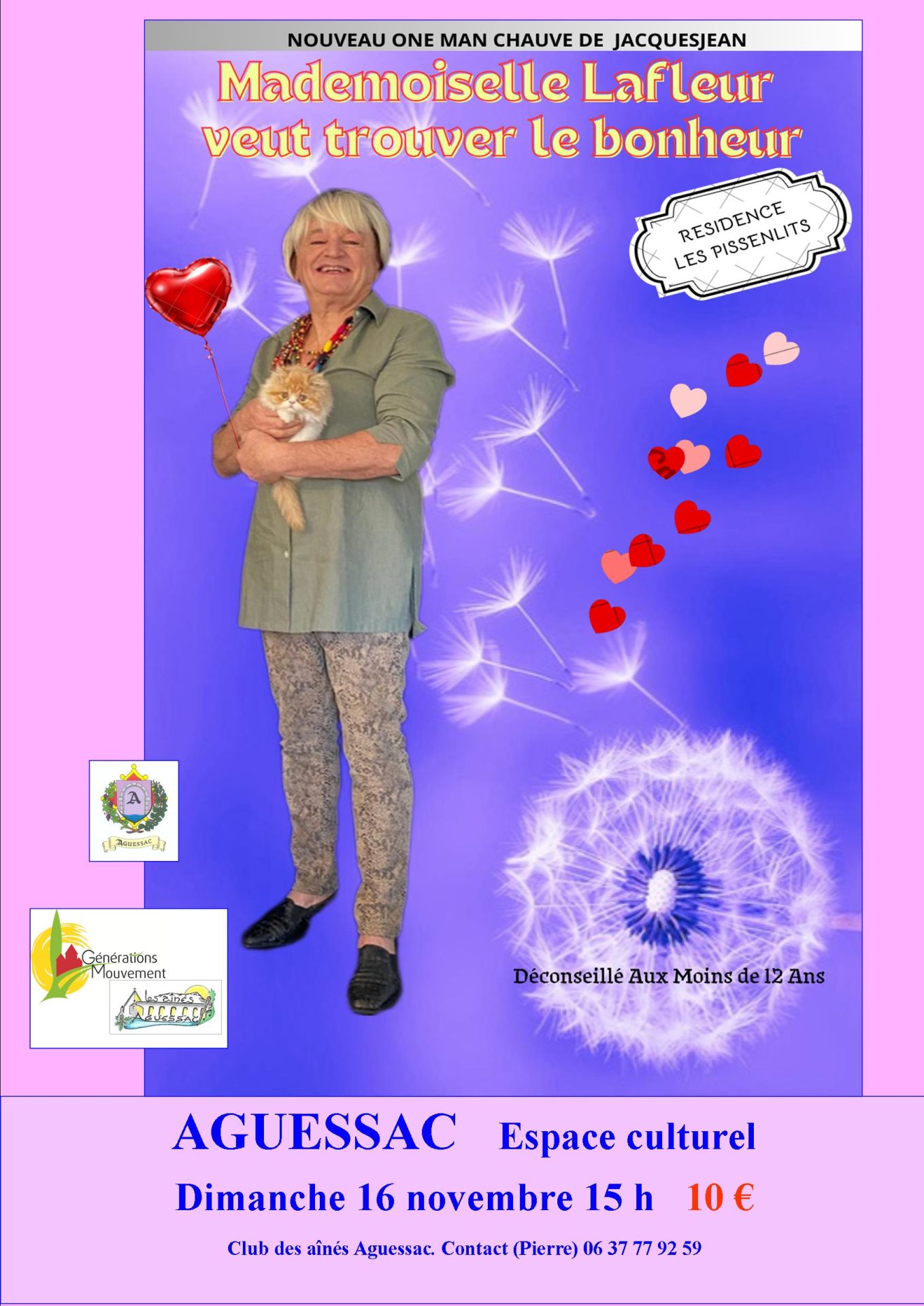 Lire la suite à propos de l’article Spectacle à l’espace culturel d’Aguessac le 16 novembre 2025