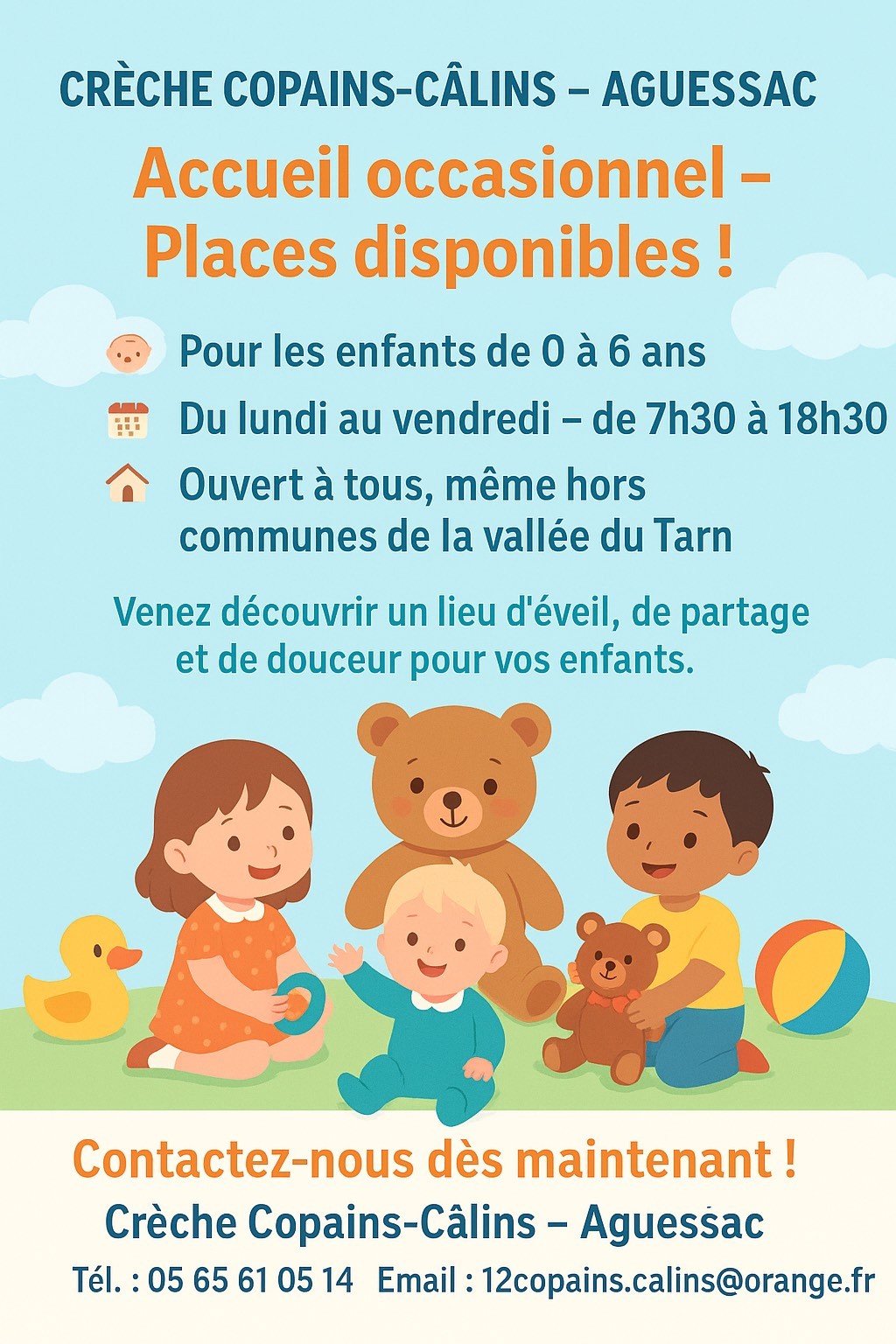 Lire la suite à propos de l’article Crèche Copains-Câlins
