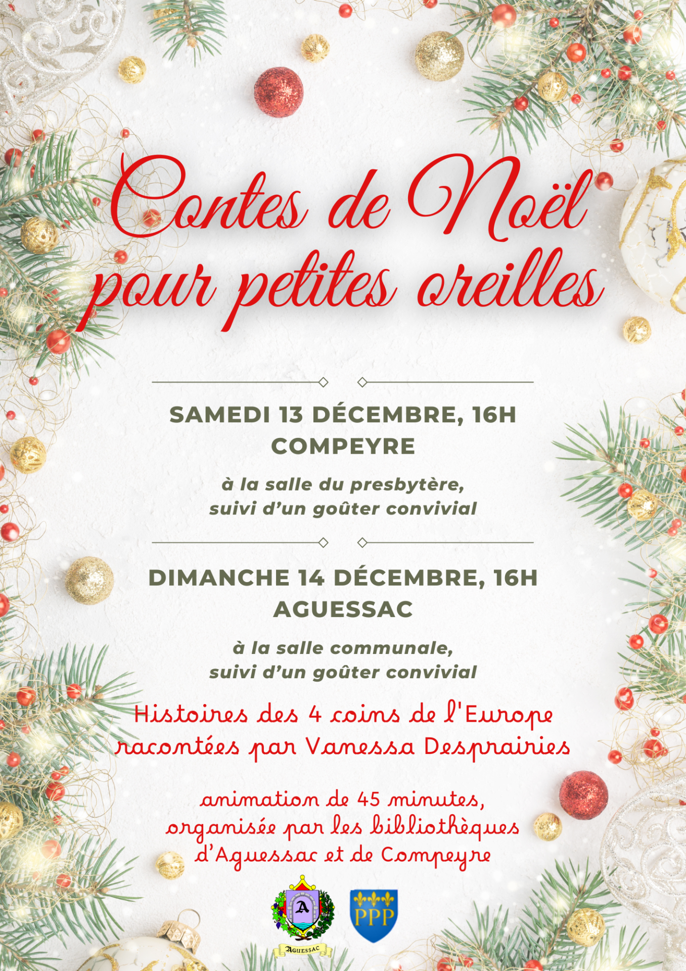 Lire la suite à propos de l’article Contes de Noël organisés par la Bibliothèque d’Aguessac et celle de Compeyre